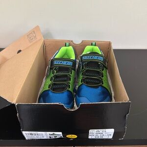 Sketchers Hypno Flash 2.0 blue/ green light up sneakers